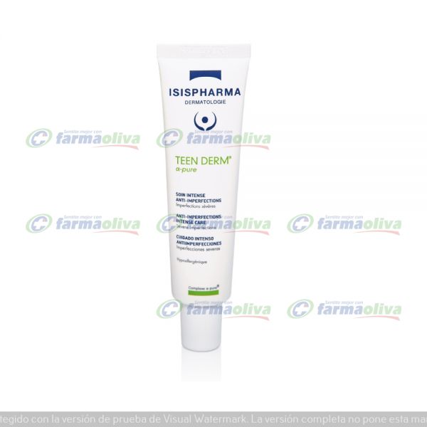 TEEN DERM ALPHA PURE GEL CREMA POMO X 30ML.