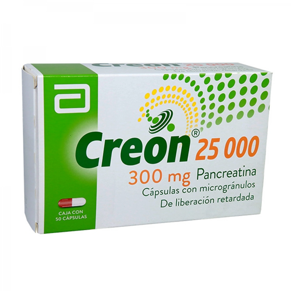CREON 25000UI CAPS CAJA X 50