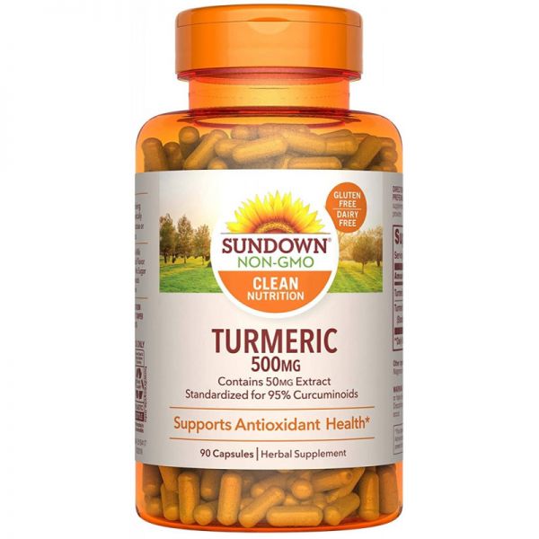 SUNDOWN TURMERIC 500MG X 90 CAPSULAS.