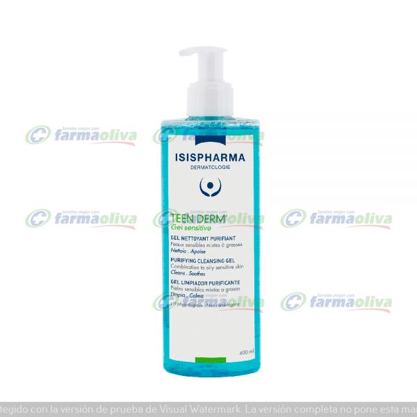 Teen derm sensitive limpiador purificante x 400ml