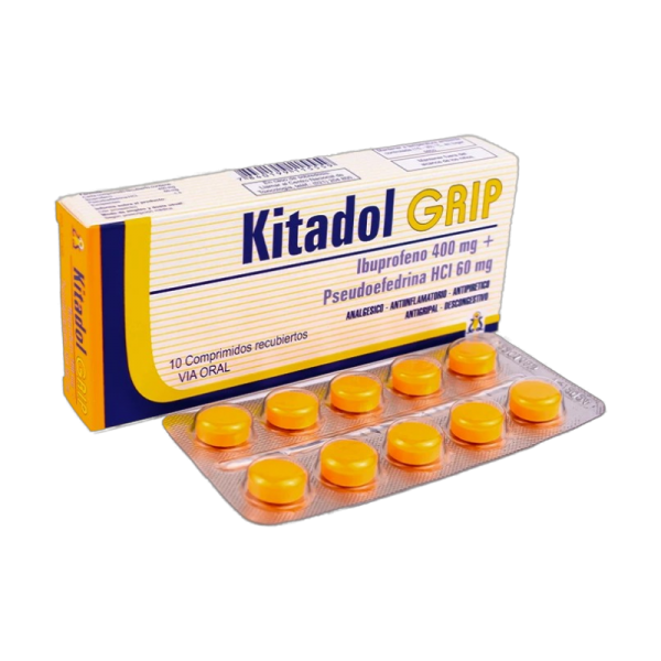 KITADOL GRIP CAJA X 10 COMPRIMIDOS REC.
