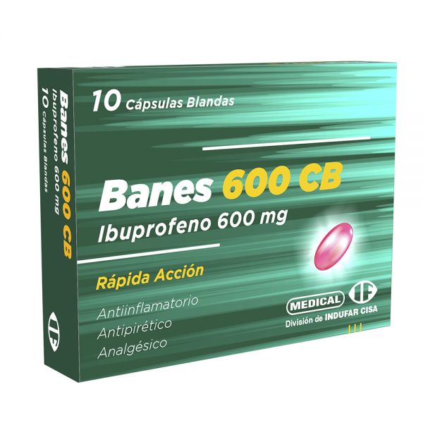 BANES 600 MG CAJA X 10 CAPS. BLANDAS