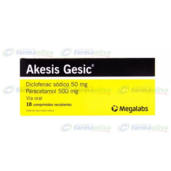 AKESIS GESIC CAJA X10 COMPRIMIDOS