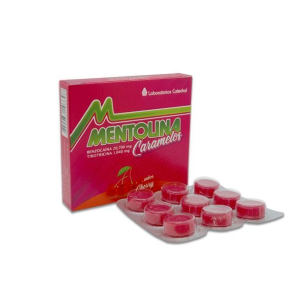 Mentolina Cherry Caja x 9 caramelos