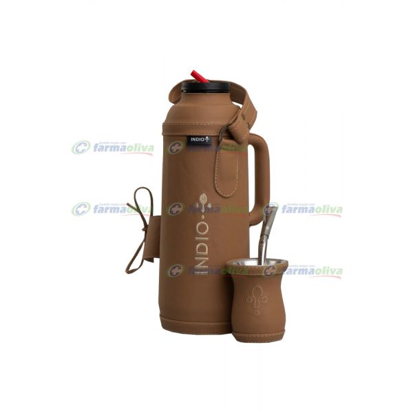 INDIO TERMO MATE TERMOLAR + BOMBILLA
