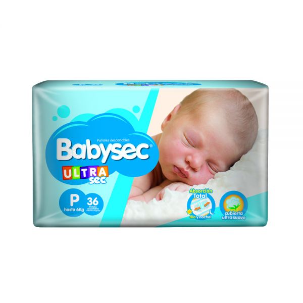 BABYSEC PAÑAL PEQUEÑO X36 UNIDADES