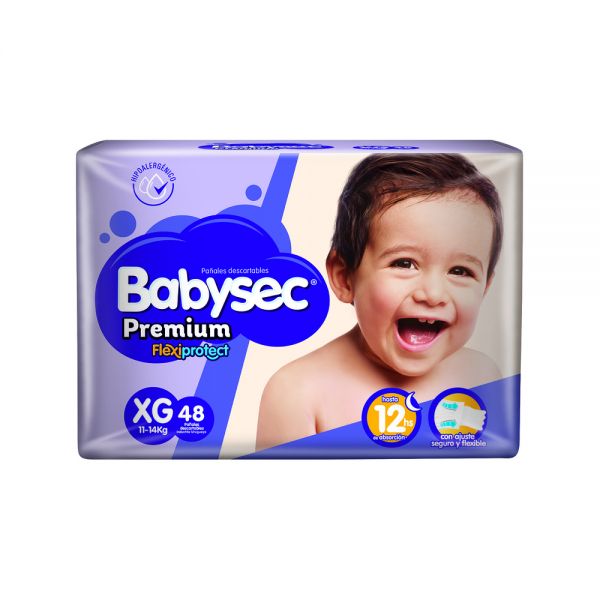 BABYSEC PAÑAL PREMIUM XG X48 UNIDADES