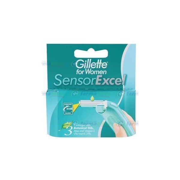 GILLETTE SENSOR EXCELL MUJER REP. X 3 UN