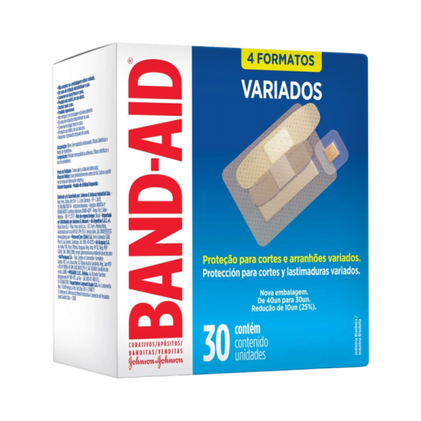 BAND AID FORMATO VARIADO 30 UNID.