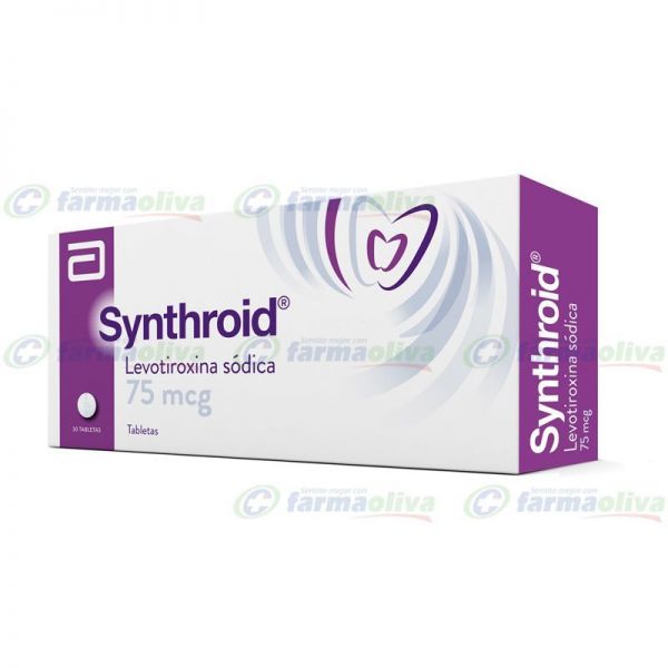 SYNTHROID 75 MG CAJA X 30 COMP