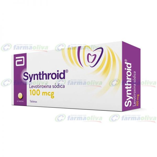 SYNTHROID 100 MG CAJA X 30 COMP