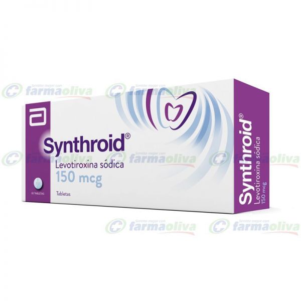 SYNTHROID 150 MG CAJA X 30 COMP