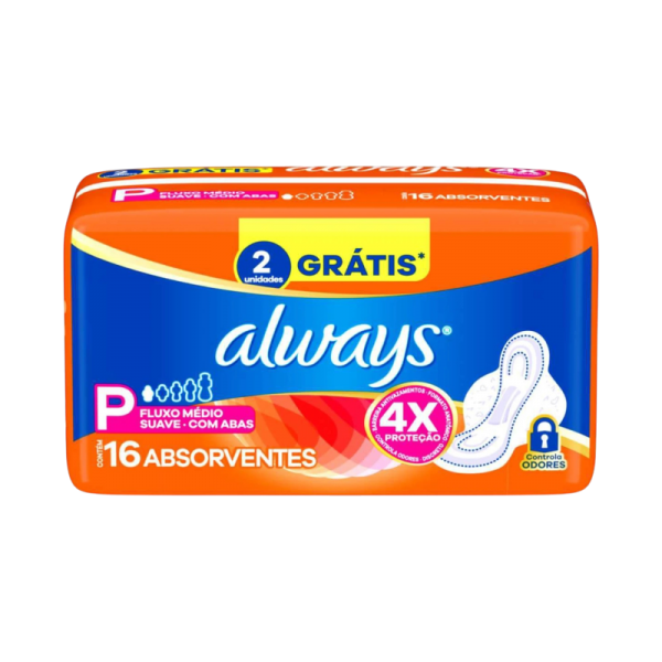 ALWAYS SUPER PROTECCION SUAVE CON ALAS 16 UNIDADES