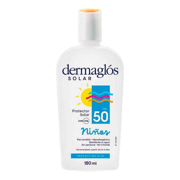 DERMAGLOS SOLAR FPS 50 EMULSION NINOS 180 ML