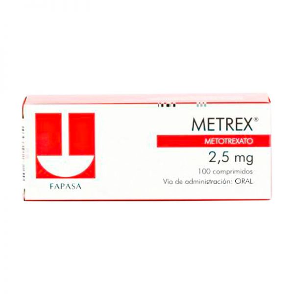 METREX 2,5 MG. CAJA X 100 COMP.