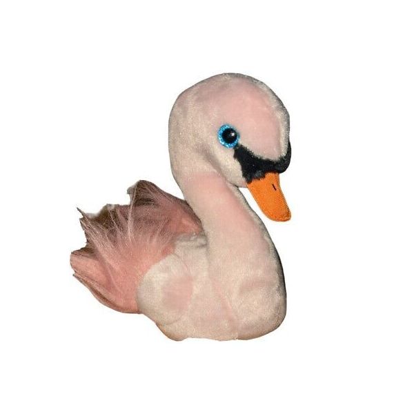 BEANIE BABIES ODETTE CISNE ROSADO