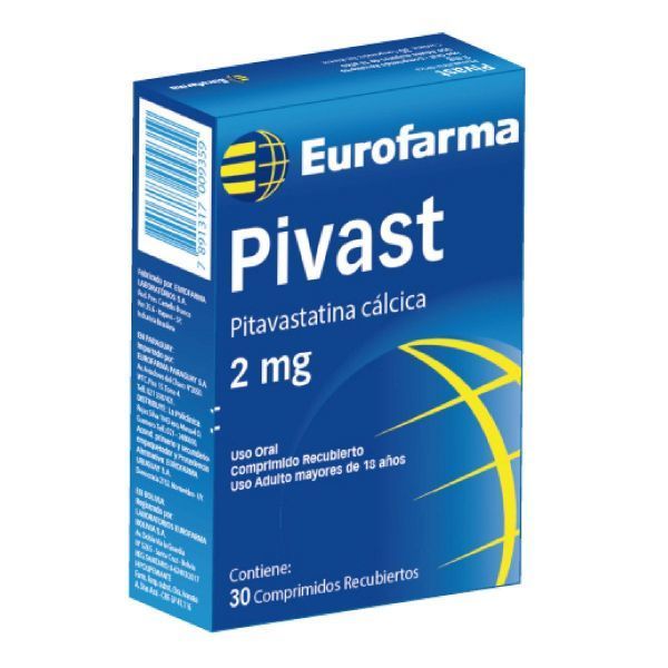 PIVAST 2 MG CAJA X 30 COMP.