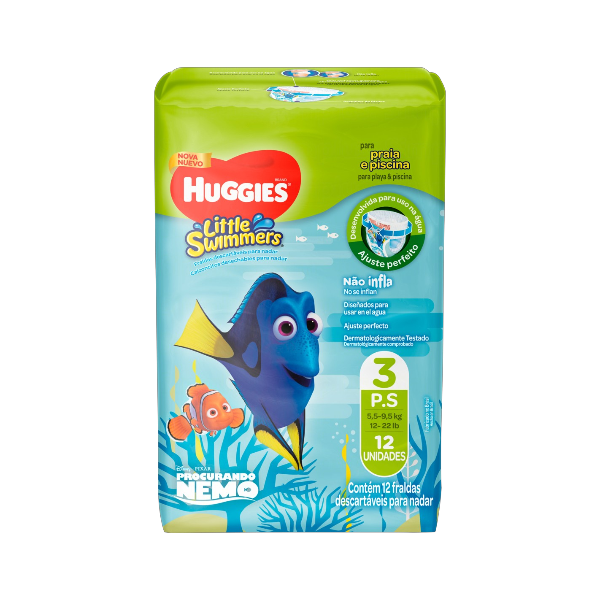 HUGGIES PANT LIT SWIMMERS P X12UNI