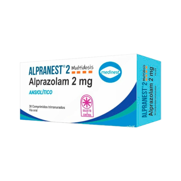 ALPRANEST 2 MG CAJA X 30 COMP FLEXIDOSIS