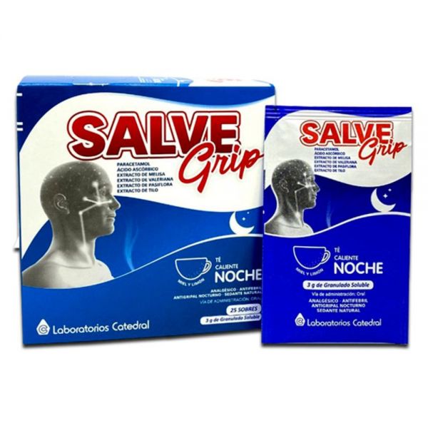 SALVE GRIP CALIENTE NOCHE X 1 SOBRE