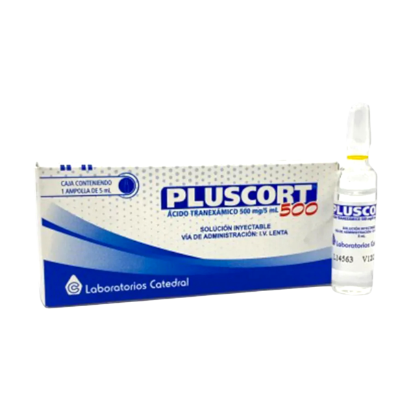 PLUSCORT 500 CAJA X 1 AMPOLLAS 5 ML
