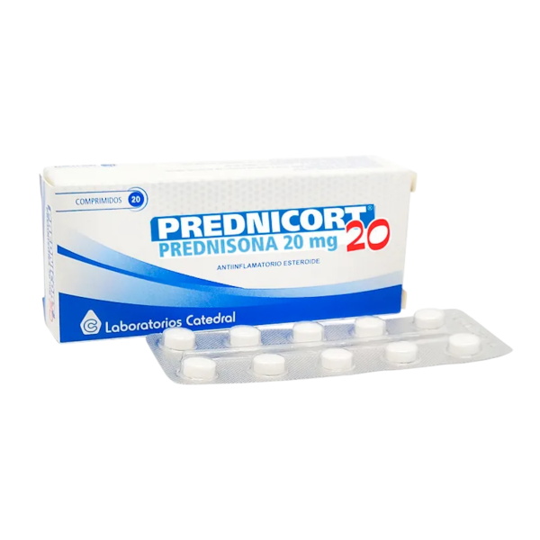 PREDNICORT 20 MG CAJA X 20 COMPRIMIDOS
