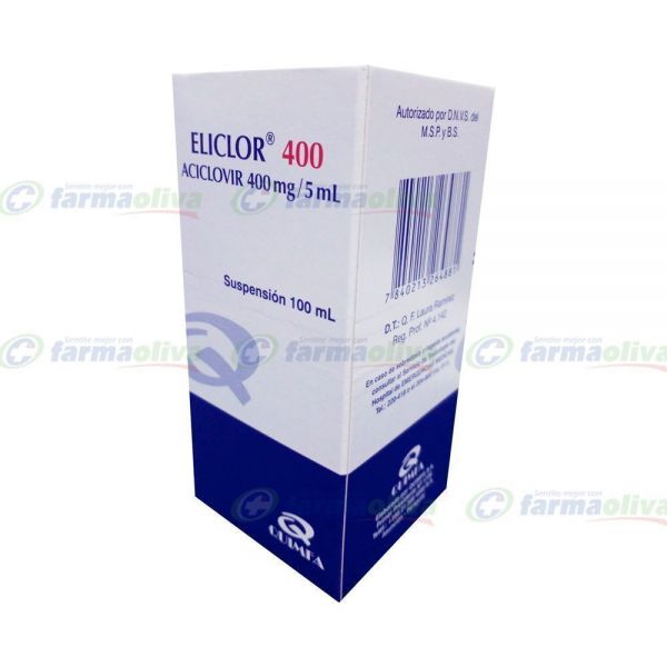 ELICLOR 400 MG JARABE X 100 ML