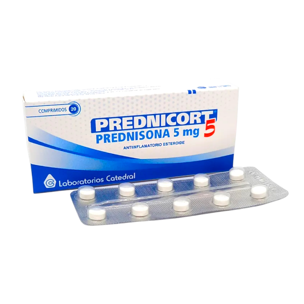 PREDNICORT 5 MG CAJA X 20 COMPRIMIDOS