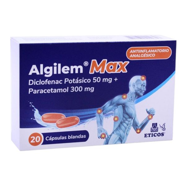 ALGILEM MAX CAJA X 20 CAPSULAS