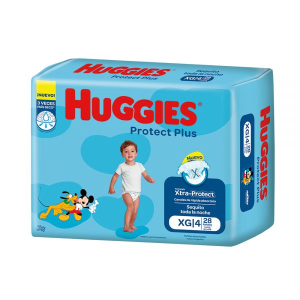 HUGGIES PAÑAL PROT PLUS X G X28UNI