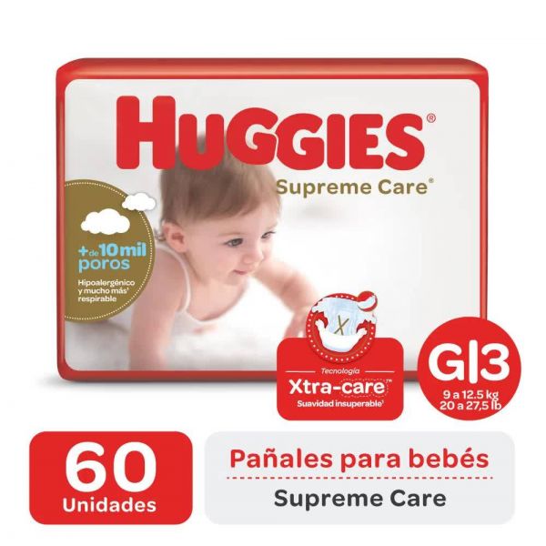 HUGGIES PAÑAL SUPREME CR G X60UNI