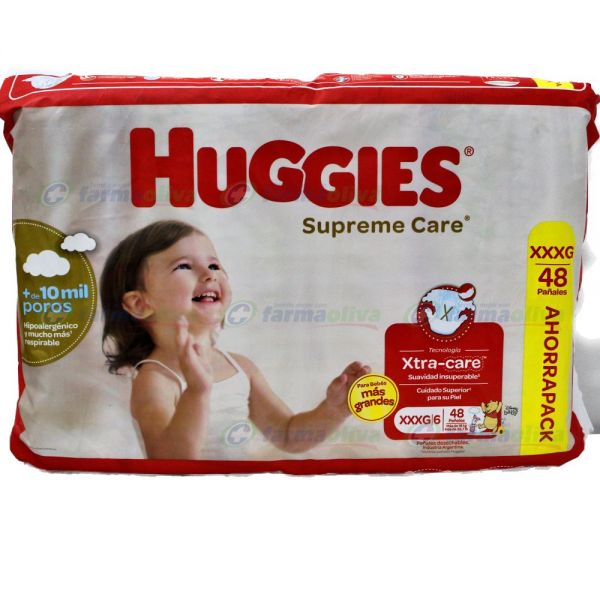 HUGGIES PAÑAL SUPREME CR XXXG X48UNI