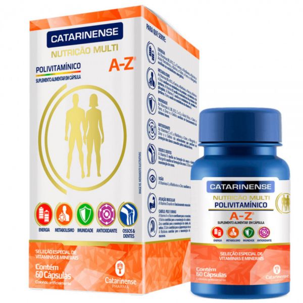 POLIVITAMINICO A-Z CATARINENSE CAJA X 60 CAPS