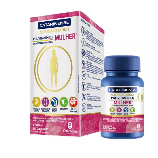 POLIVITAMINICO MUJER CATARINENSE CAJA X 60 CAPS