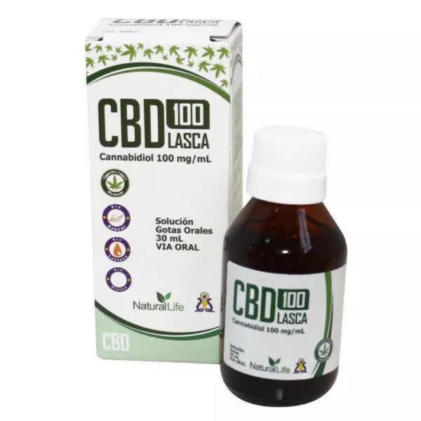 Aceite de canabis 100 Mg lasca gotas orales x 30 ml CBD