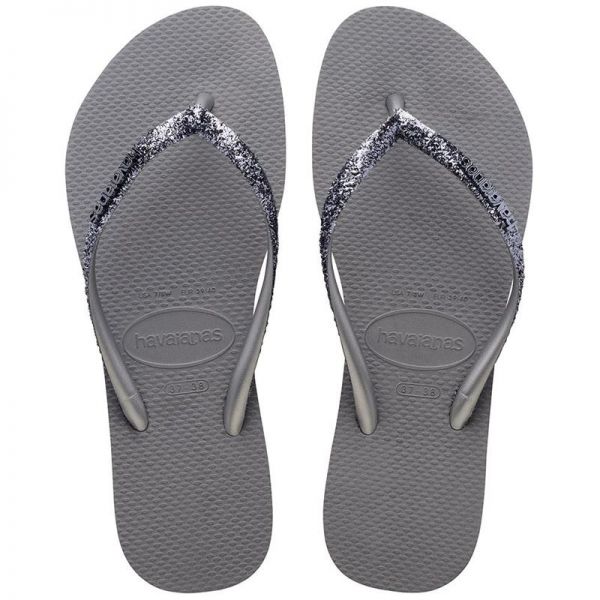 HAVAIANAS SLIM GLITTER ACERO GRIS 35/6