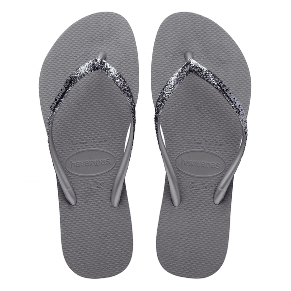 HAVAIANAS SLIM GLITTER ACERO GRIS 39/40