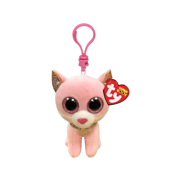 TY BEANIE BOOS FIONA GATO ROSA