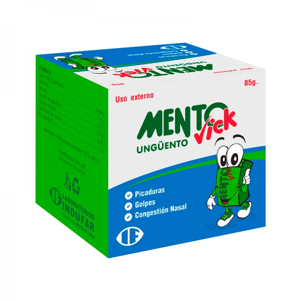MENTOVICK UNGUENTO POTE X 85 GRAMOS