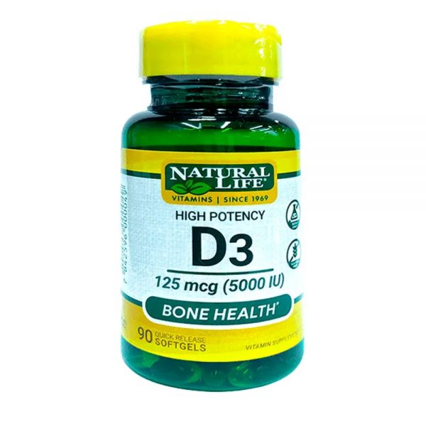 NAT. BOUNTY VITAMINA D3 5000 UI X 90 CAPS
