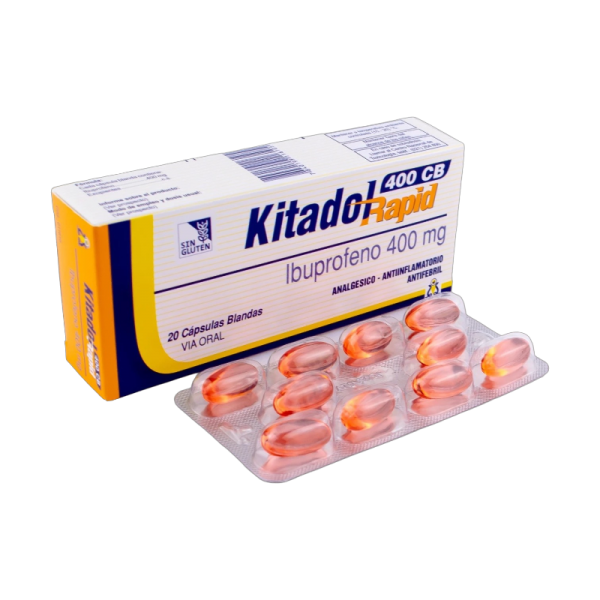 KITADOL RAPID 400MG X 20 CAPS BLAN
