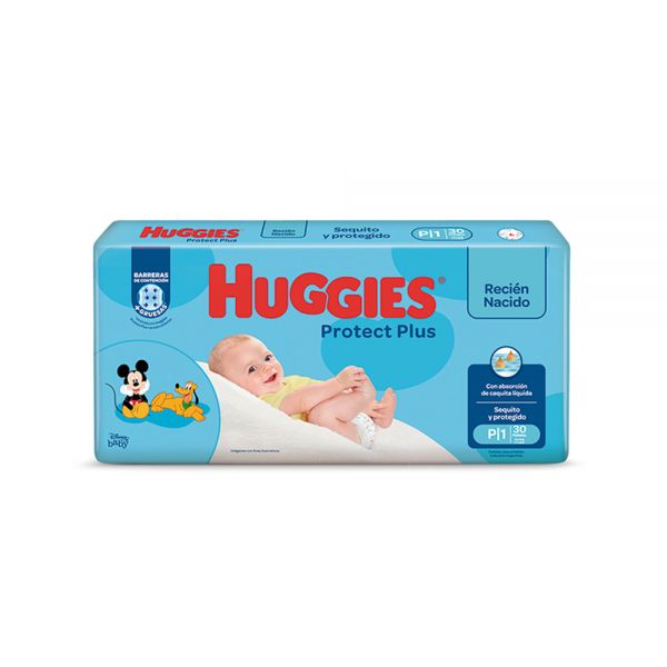 HUGGIES PAÑAL PROT PLUS P MEGA X30 UNID