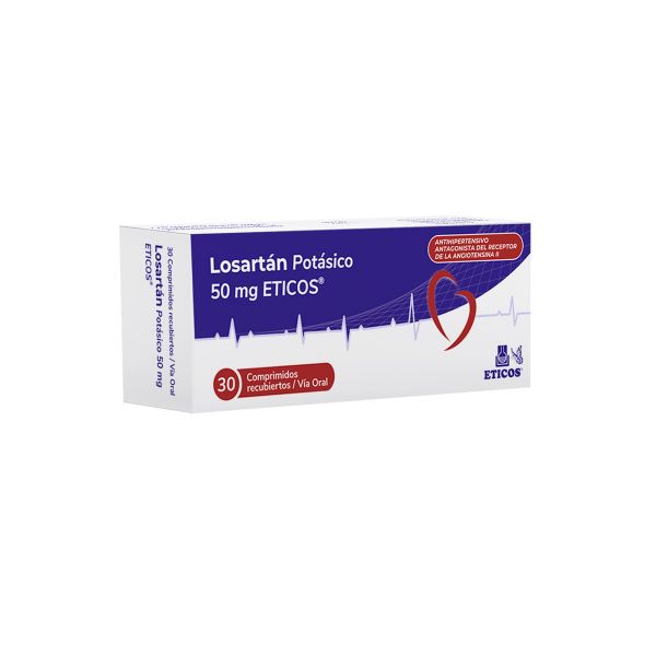 LOSARTAN POTASICO 50MG CAJA X 30 COMP