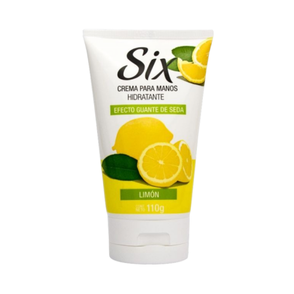 SIX CREMA PARA MANOS HIDRATANTE EFECTO GUANTE DE SEDA LIMON