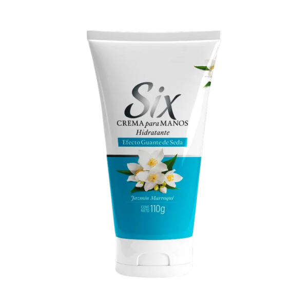 SIX CREMA PARA MANOS HIDRATANTE EFECTO GUANTE DE SEDA JAZMIN MARROQUI