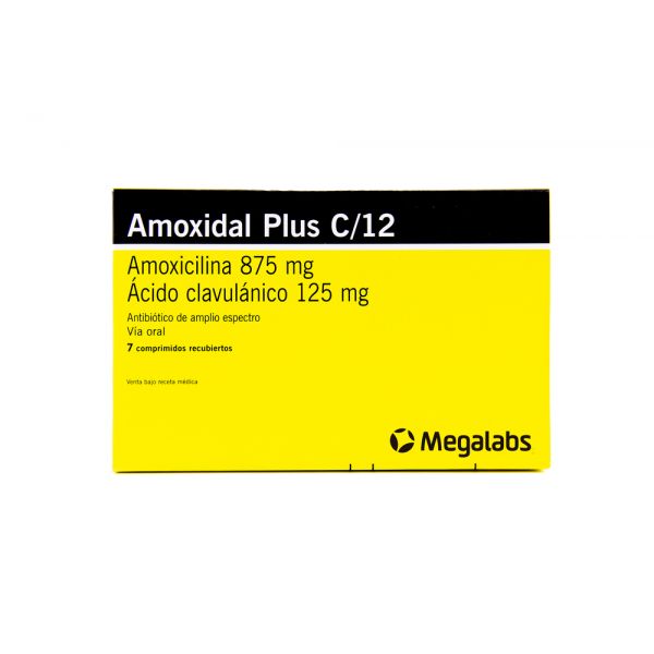 AMOXIDAL PLUS C/ 12 125MG COMP. CAJA X 7