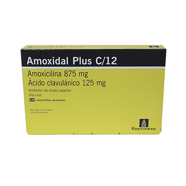 AMOXIDAL PLUS C/ 12 125MG COMP. CAJA X 14