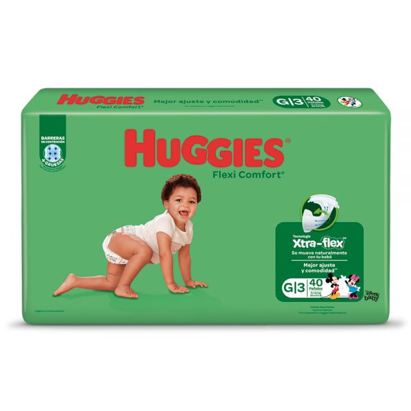 FL HUGGIES PAÑAL FLEX COMFORT G JUMBO 36UNI