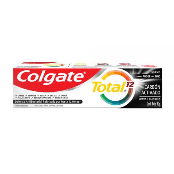 COLGATE TOTAL 12 CARBON ACTIB 90GR