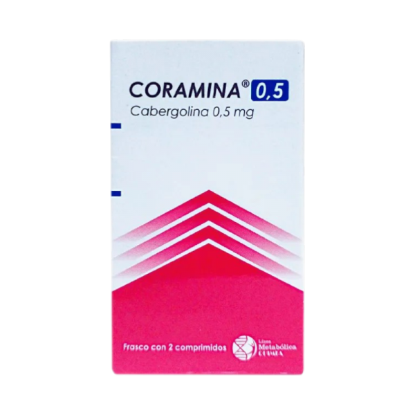 CORAMINA 0.5 MG CAJA X 2 COMPRIMIDOS